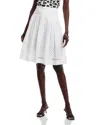 Area Stars Pleated Eyelet Embroidered Skirt