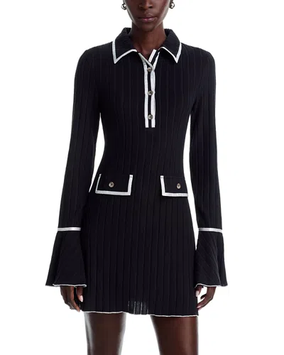 Area Stars Remi Rib Knit Mini Dress In Black