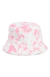 Area Stars Reversible Tie Dye Bucket Hat In Pink