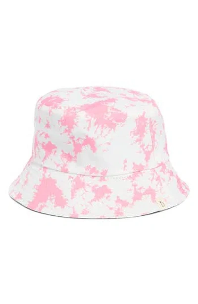 Area Stars Reversible Tie Dye Bucket Hat In Pink
