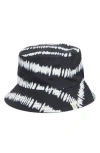 Area Stars Reversible Tie Dye Bucket Hat In Black