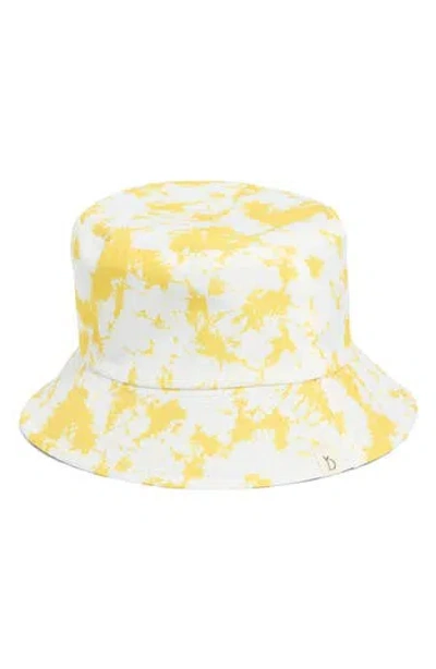 Area Stars Reversible Tie Dye Bucket Hat In Yellow