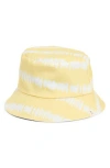 Area Stars Reversible Tie Dye Bucket Hat In Yellow