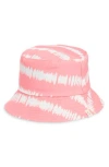 Area Stars Reversible Tie Dye Bucket Hat In Pink