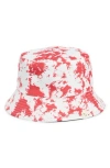 Area Stars Reversible Tie Dye Bucket Hat In Red