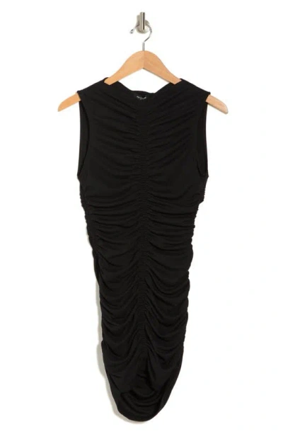 Area Stars Ruched Dress In Black