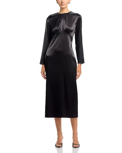 Area Stars Seamed Long Sleeve Dress In Black