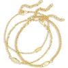 Area Stars Set Of 3 Assorted Chain Bracelets