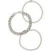 Area Stars Set Of 3 Assorted Chain Bracelets