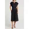 Area Stars Side Tie Dress In Black
