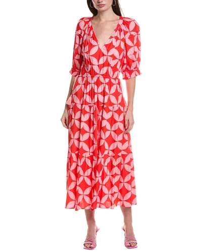 Area Stars Side Tie Dress In Multi