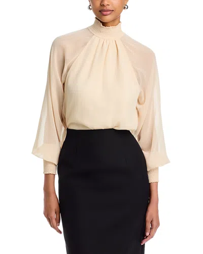 Area Stars Siena Mock Neck Top In Neutral