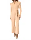 Area Stars Simone Knit Jumpsuit In Beige In Neutral