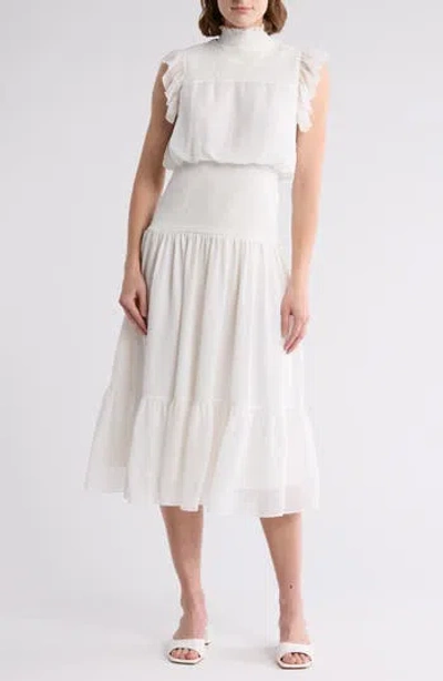 Area Stars Smocked Flutter Sleeve Dress