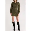 Area Stars Sosi Long Sleeve Shirtdress In Green