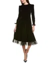 Area Stars Terra Midi Dress In Black