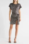 Area Stars Tia Sequin Dress In Gray