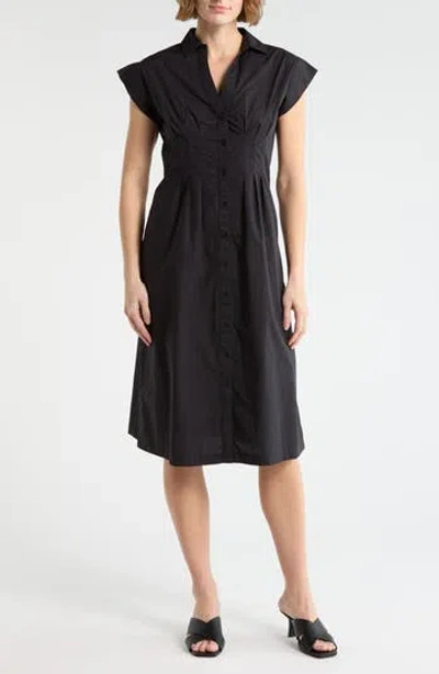 Area Stars Tia Short Sleeve Dress In Black