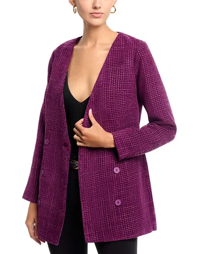 Area Stars Tia Tweed Jacket In Purple