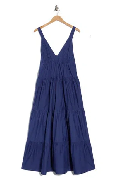 Area Stars Tiered Babydoll Dress In Blue