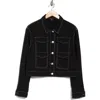 Area Stars Topstitch Mod Barn Jacket In Black