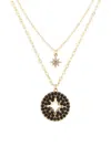 Area Stars Women's 2-piece 24k Goldplated Pendant Necklace Set In Yellow Goldtone