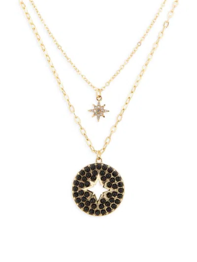 Area Stars Women's 2-piece 24k Goldplated Pendant Necklace Set In Yellow Goldtone