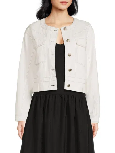 Area Stars Women's Ari Barn Crop Jacket In White