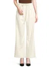 Area Stars Women's Carolina Faux Leather Wide Leg Pants In Cream