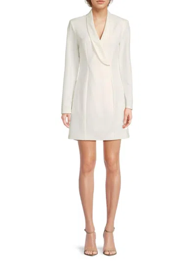 Area Stars Women's Crepe Long-sleeve Blazer Minidress In White