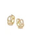 Area Stars Women's Crystal Bloom 14k Gold-dipped & Cubic Zirconia Drop Earrings