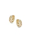 Area Stars Women's Crystal Bloom 14k Goldplated & Cubic Zirconia Huggie Earrings