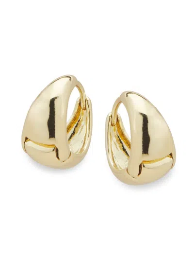Area Stars Women's Everyday Icons 14k Goldplated Huggie Earrings