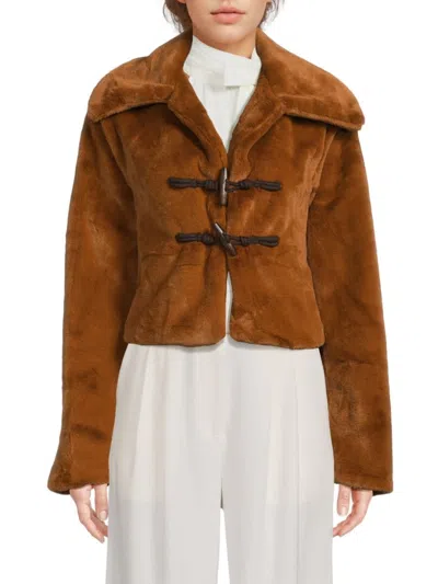 Area Stars Women's Faux-fur Jacket In Brown