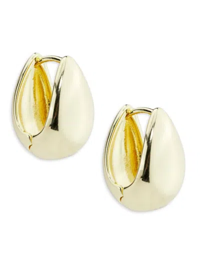 Area Stars Women's Goldtone & Alloy Teardrop Huggie Earrings