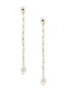 Area Stars Women's Goldtone & Faux Pearl Drop Earrings In Gold