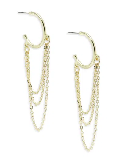 Area Stars Women's Goldtone Stainless Steel Chain Layered Earrings
