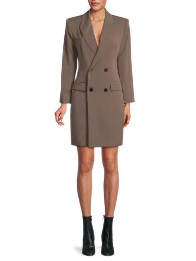 Area Stars Women's Jax Slim Fit Double Breasted Mini Dress In Grey