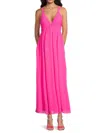 Area Stars Jia Long Dress In Fuchsia