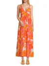 Area Stars Jungle V-neck Maxi Dress In Pink