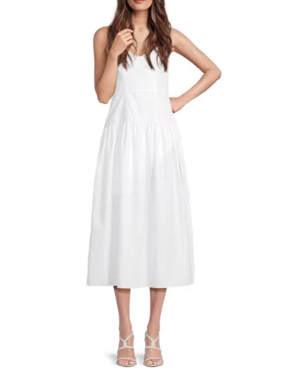 Area Stars Women's Karin Solid Midi Dress In White