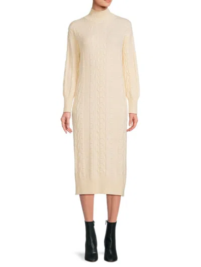Area Stars Women's Layla Cable Knit Midi Dress In Cream