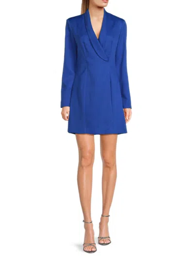 Area Stars Women's Linda Long Sleeve Blazer Mini Dress In Blue