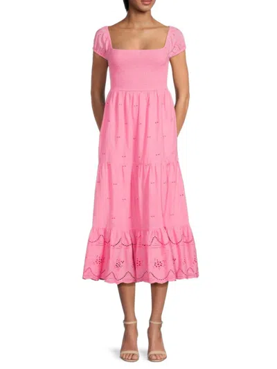Area Stars Women's Martina Woven Cotton Midi-dress