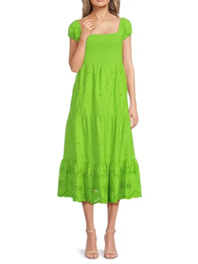 Area Stars Women's Martina Woven Cotton Midi-dress