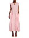 Area Stars Millie Sleeveless Midi Dress In Pink