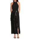 Area Stars Nadine Ruffle Maxi Dress In Black