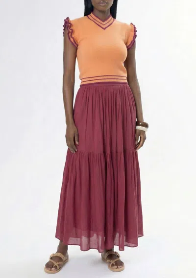 Area Stars Women's Pia Pintuck Skirt In Berry In Pink