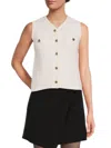 Area Stars Women's Pru Knit Sweater Vest In White