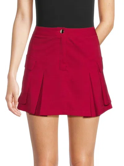 Area Stars Women's Reid Cargo Mini A Line Skirt In Red